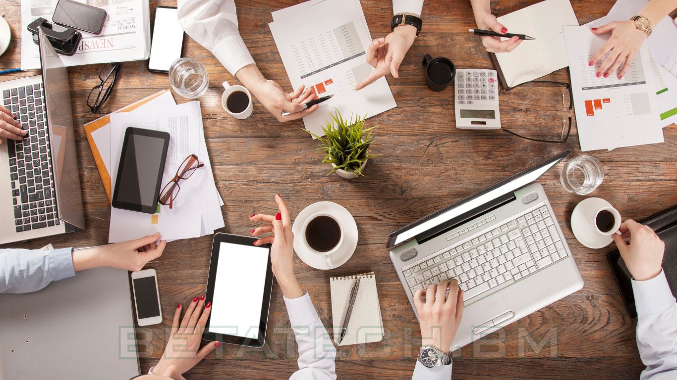 IT professional mapping critical operational resources and technology systems for business continuity